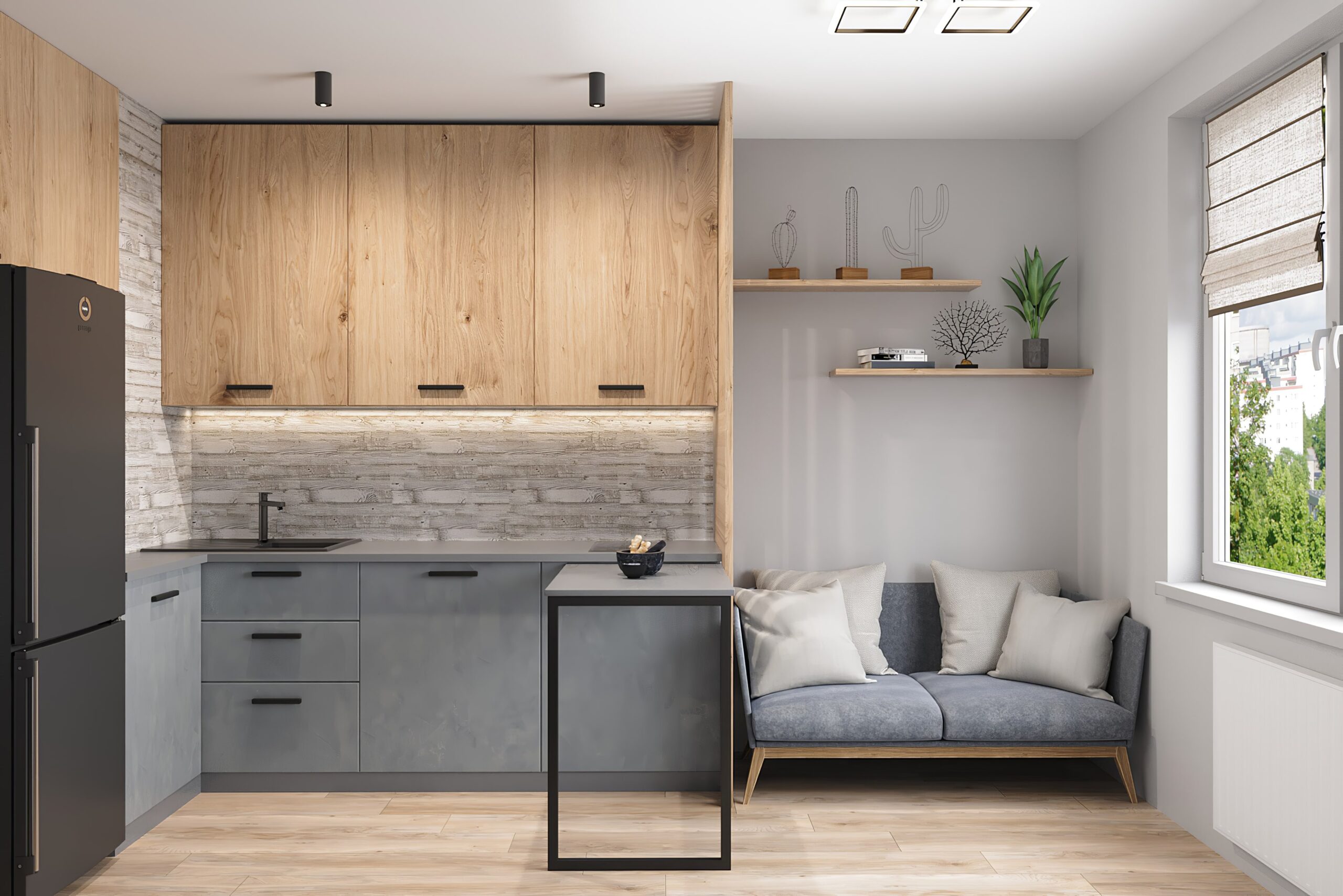 Кухня «Loft» (пластик)